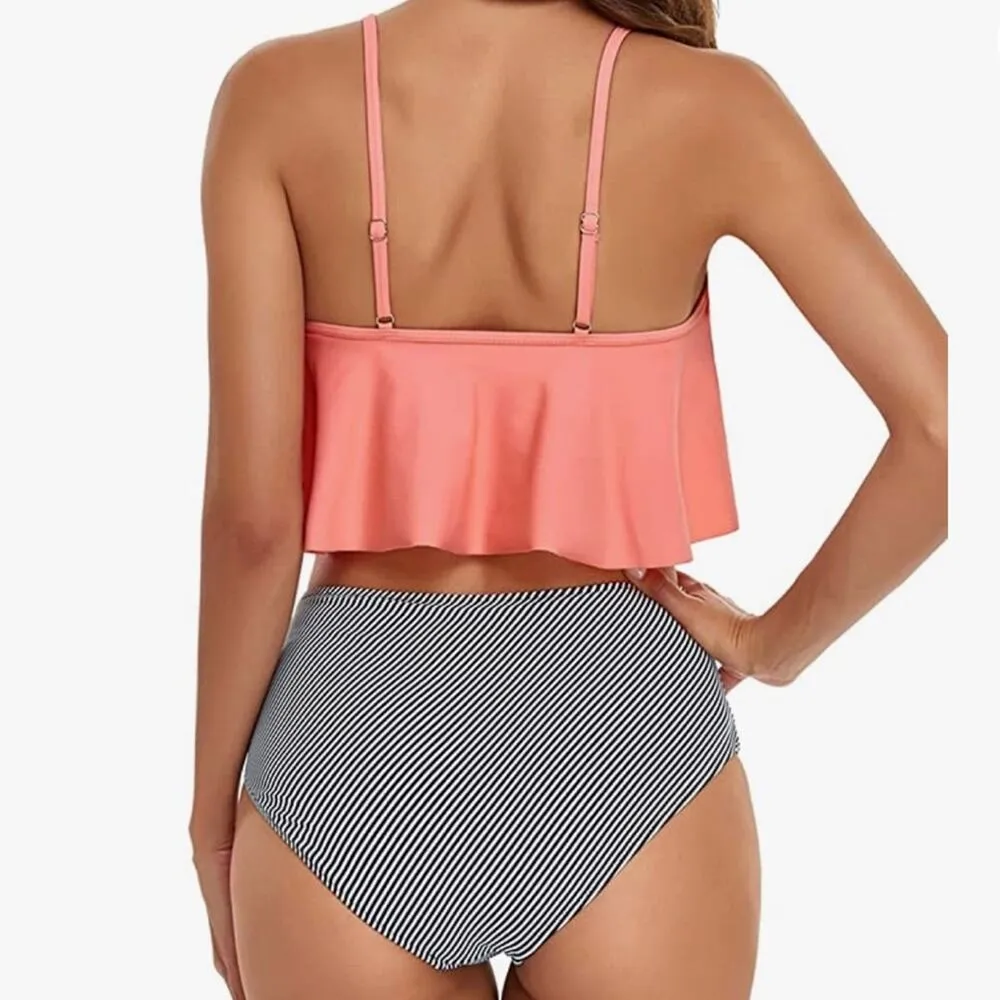 Flounce XX-Large Bikini with Ruched Bottoms - Image 2