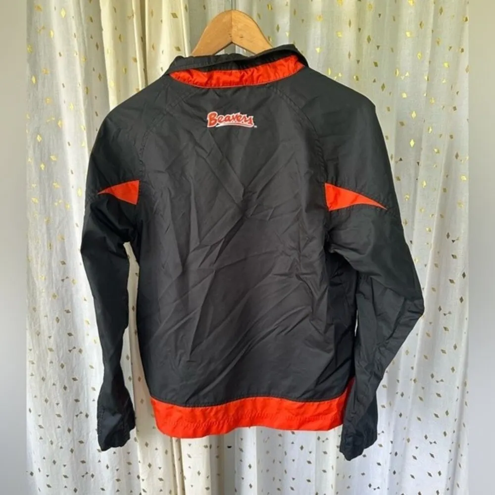NIKE Oregon State University OSU Windbreaker Lightweight Runner's Zip Jacket L - Image 7
