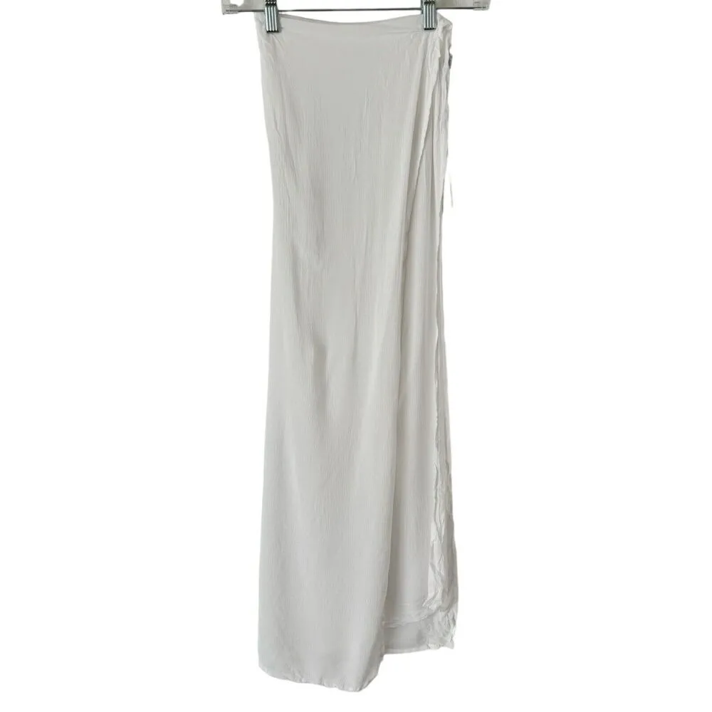 NWT Aqua Swim Short Tie Waist Sarong Swim Cover-Up Star White One Size - Image 2