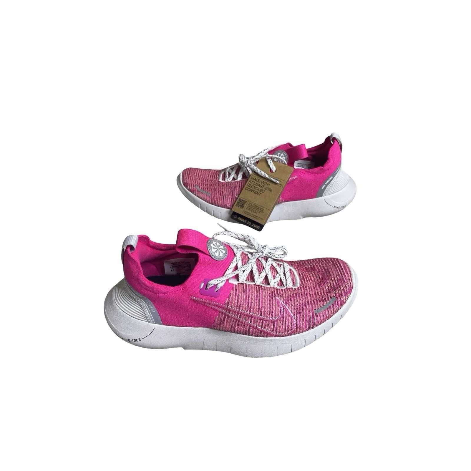 Nike by You Shoes Women Pink Size 9.5 Mesh Athletic Running Flyknit - Image 6