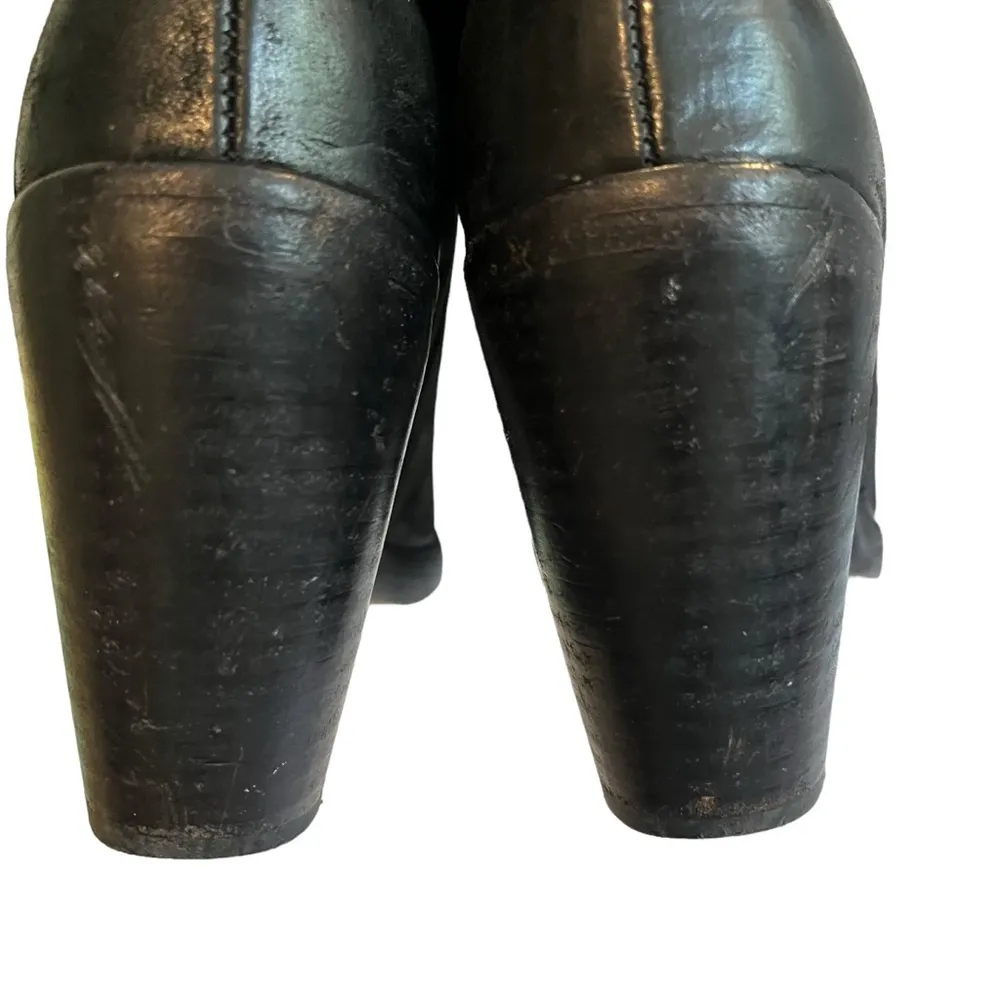 The Last Conspiracy AASE Waxed Distressed Black Leather Chelsea Ankle Boot Size 7 - Image 11