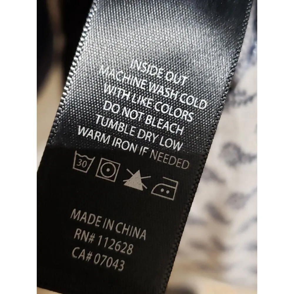 Max Jeans Women's Blue Floral Rayon Crew Neck Long Sleeve Sweater Size X-Small - Image 10