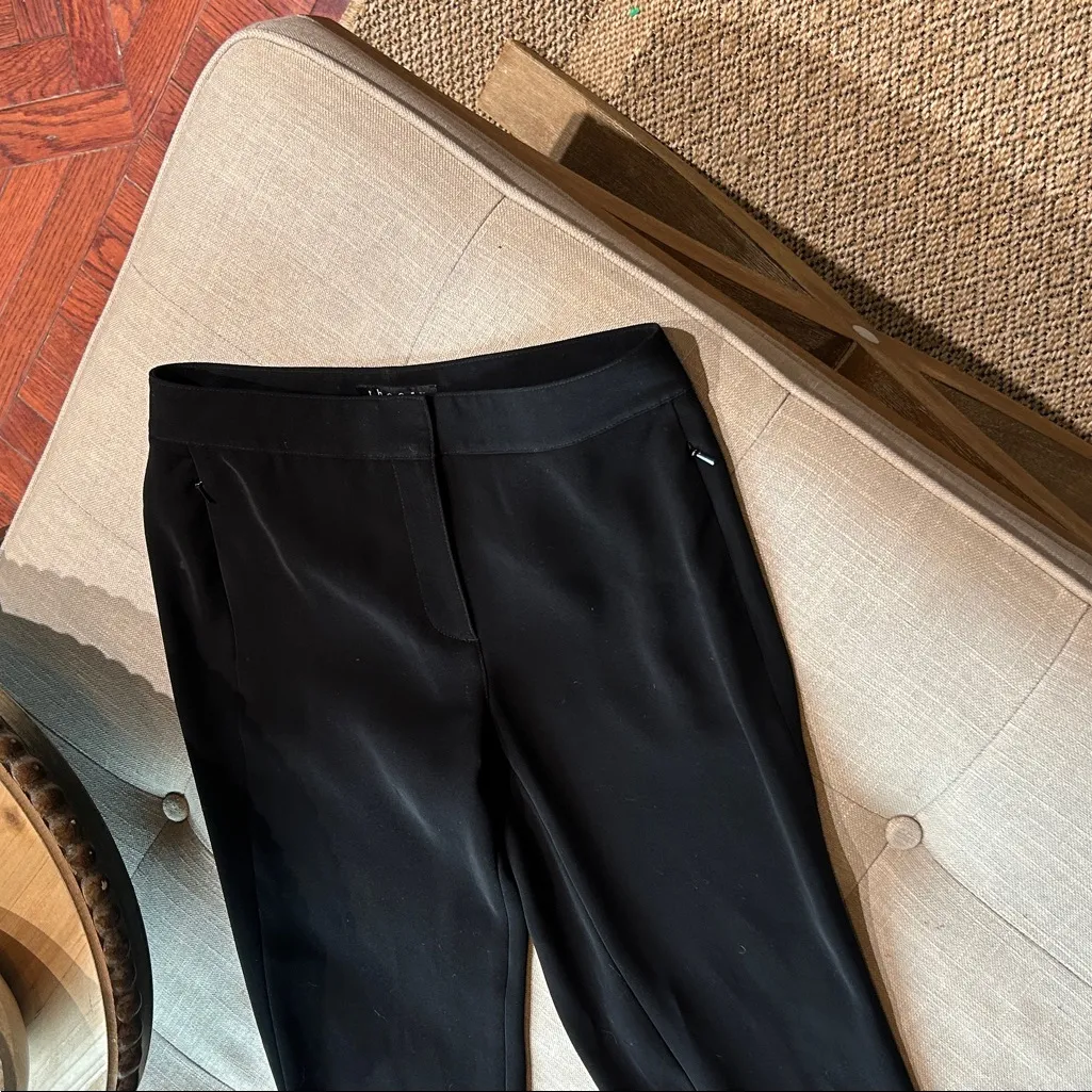 Theory Black Sport Jogger Trouser Pant Size 0 - Image 4