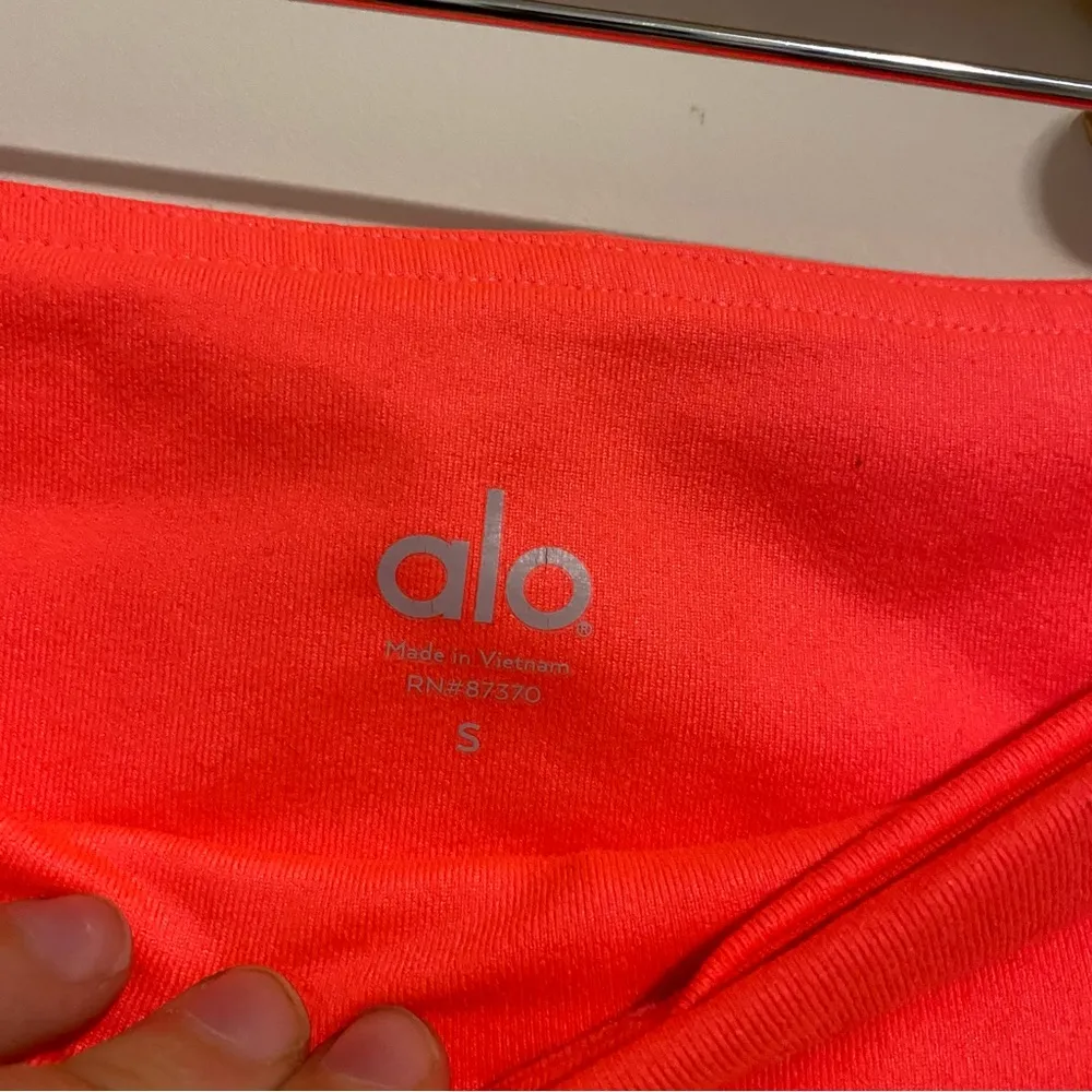 Alo Yoga Goddess Leggings Hot Pink and Gray size Small - Image 7