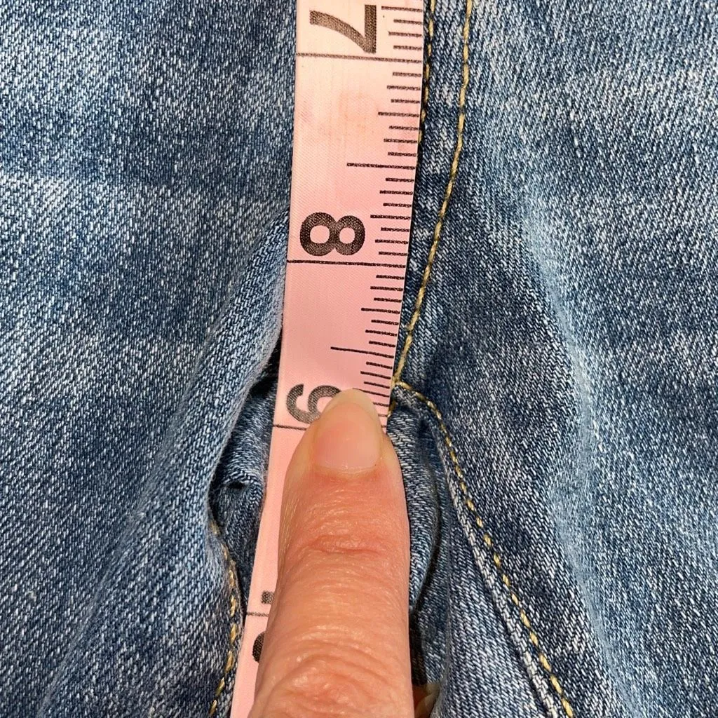 Ann Taylor LOFT Womens Frayed Hem‎ Curvy Cropped Skinny Jeans Blue Size 6/28 NWT - Image 8