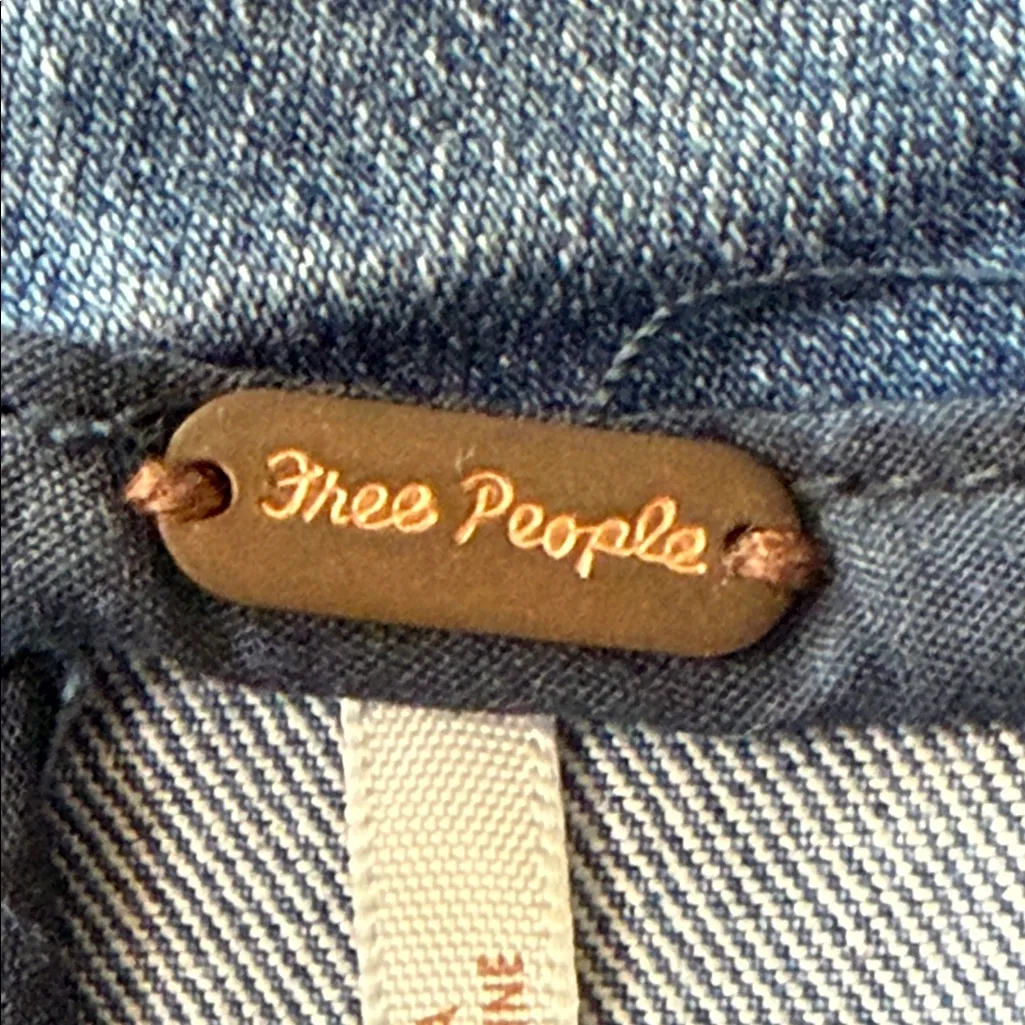 FREE PEOPLE Modern Femme Denim Mini Size 8 - Image 5