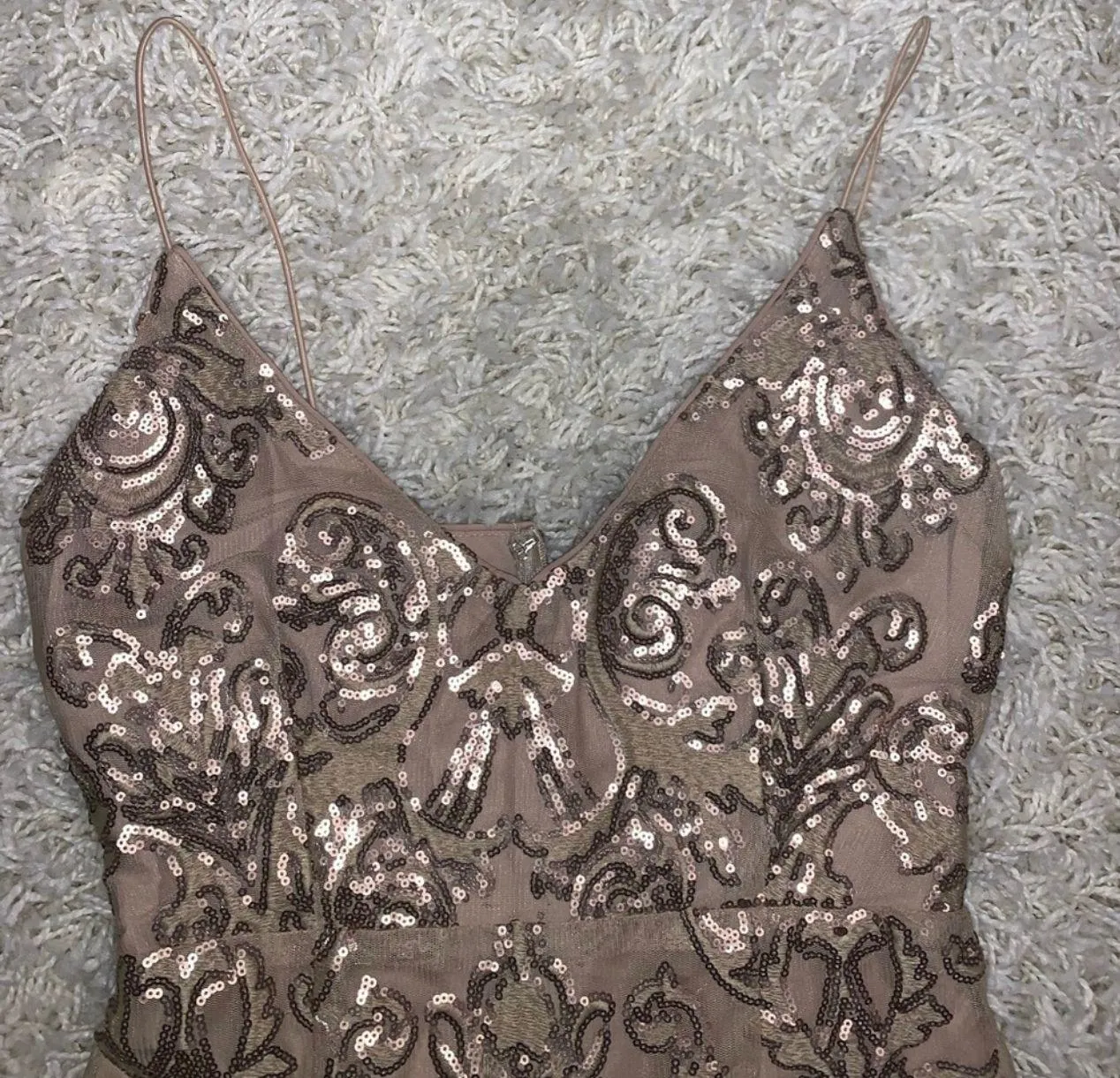 Tobi Champagne Sequin Dress - Image 4