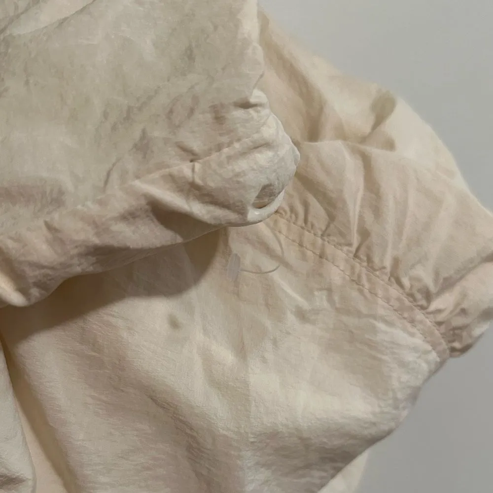 FP MOVEMENT Off The Bleachers Coaches Jacket M Layering Lightweight Boho Cream - Image 8