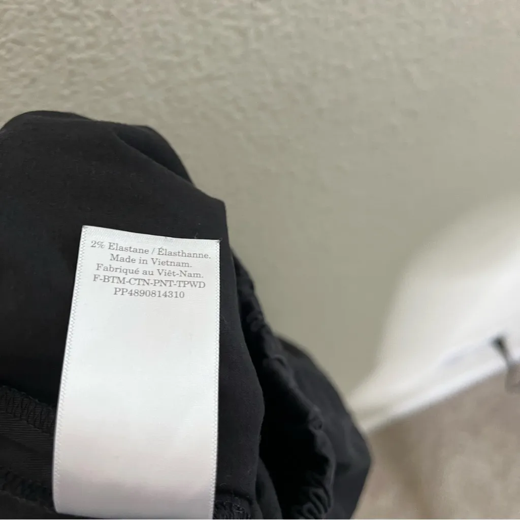 Everlane The Easy Pant in Black Pull On Cotton Womens Size 00 - Image 11