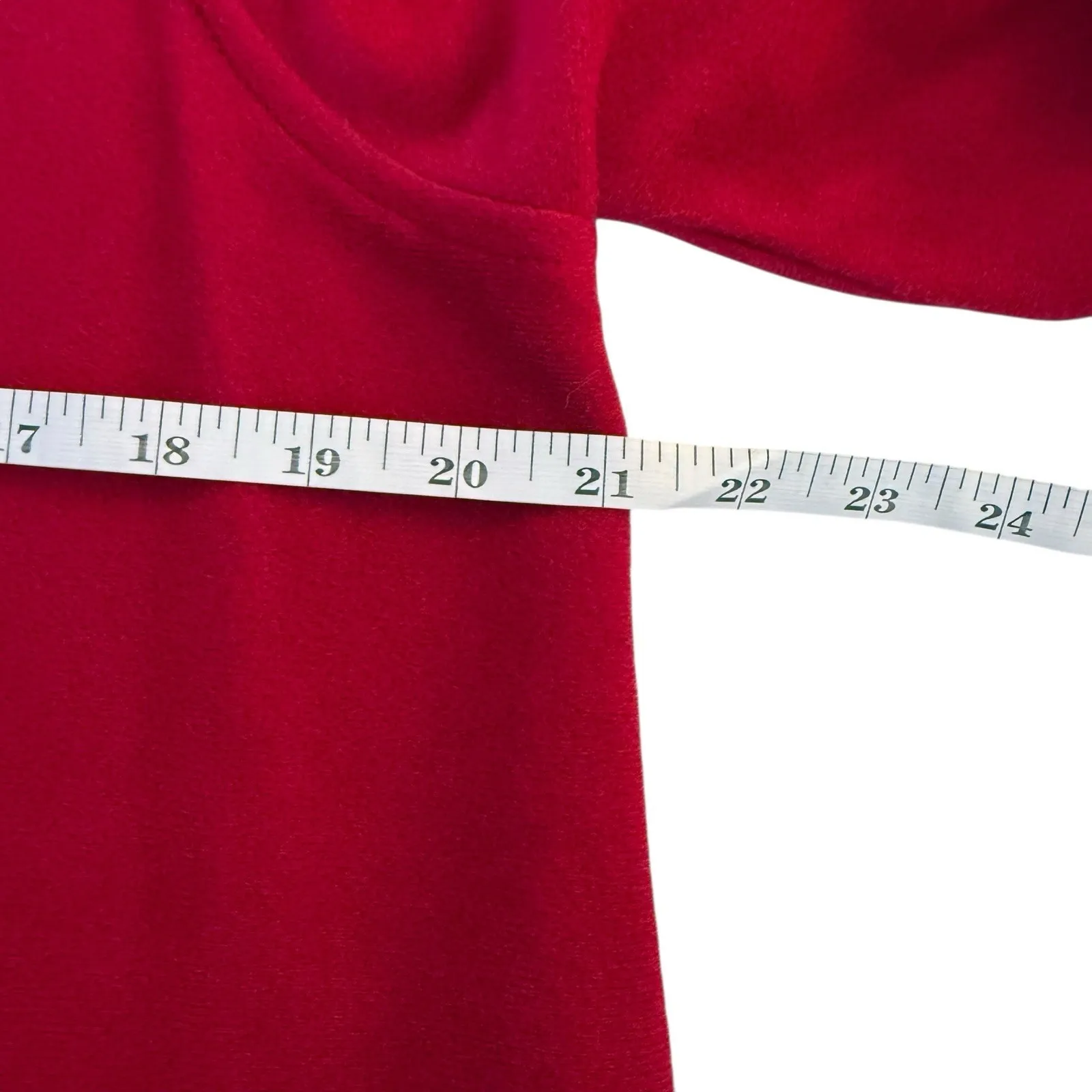 Vintage Evelyn Pearson Red House Coat Floral Embroidered Robe Size Large 80s 70s - Image 8