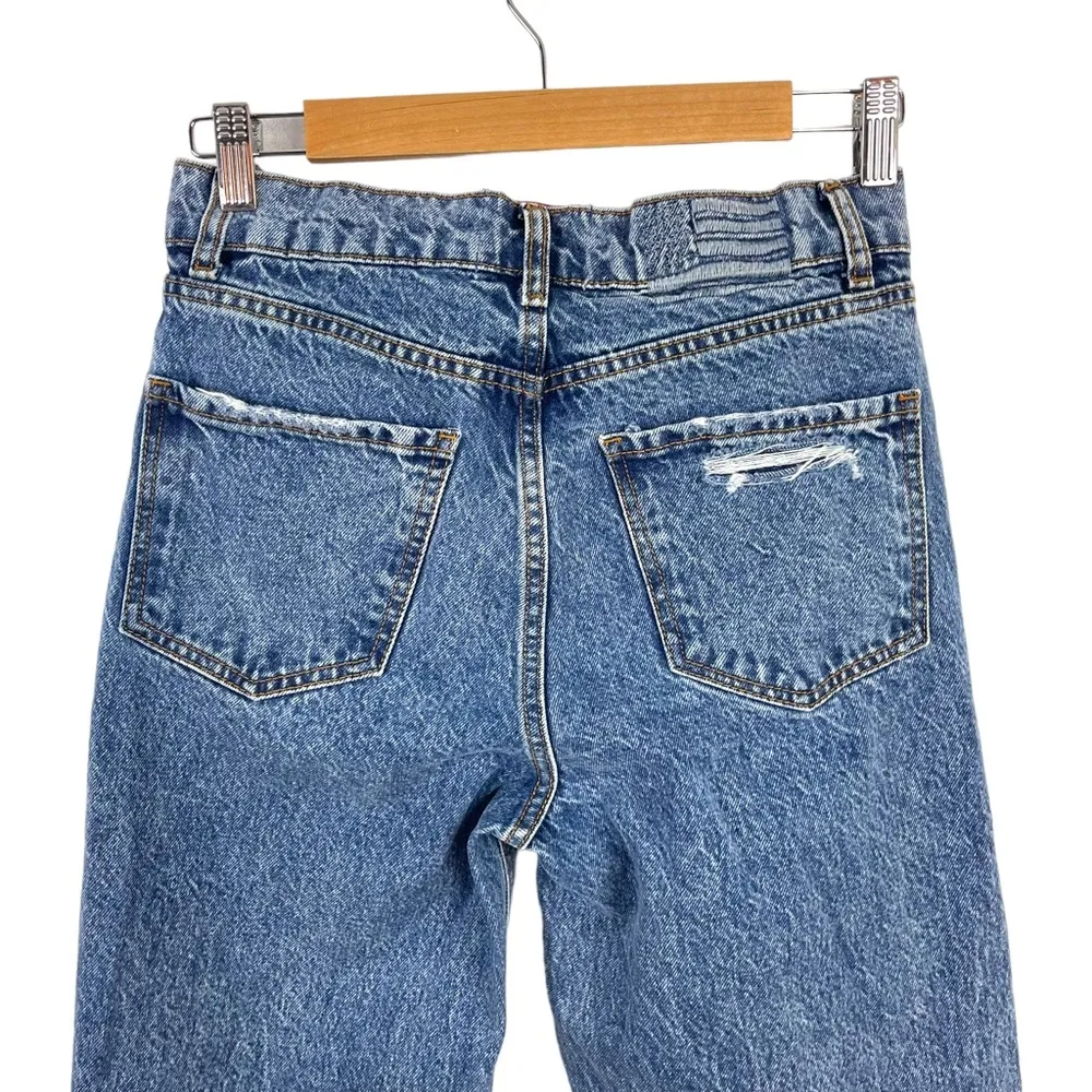 Revice Super 80s High Rise Button Fly Distressed Straight Leg Rigid Jeans SZ 25 - Image 12