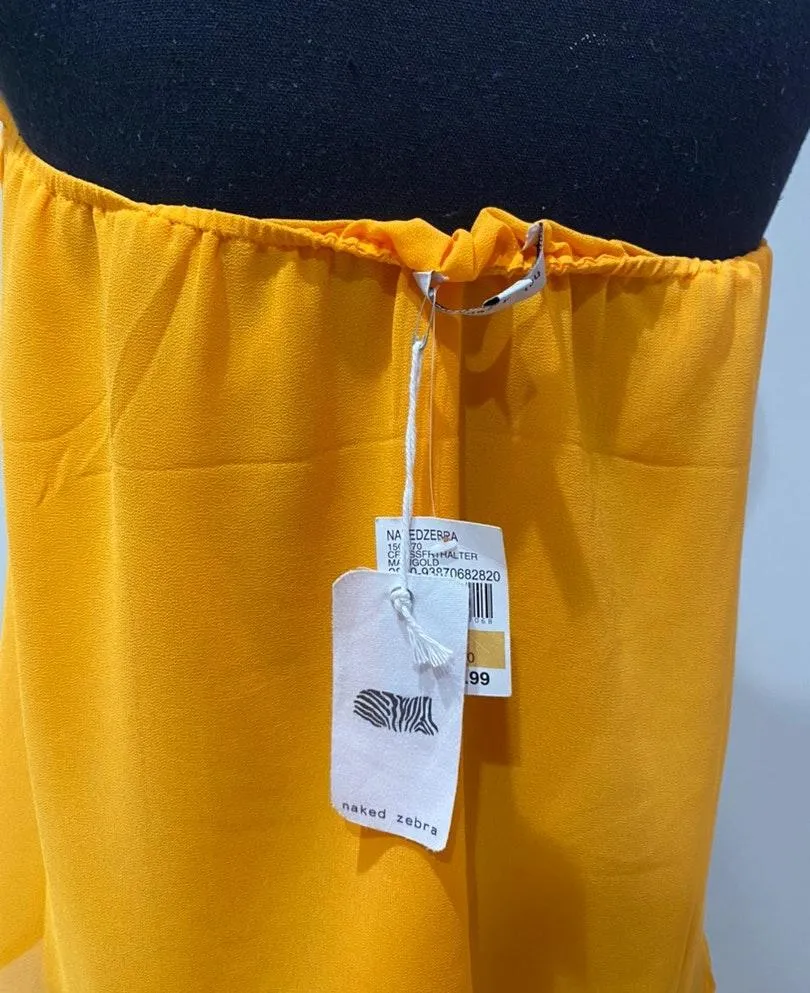 Orange Halter Blouse - Image 4