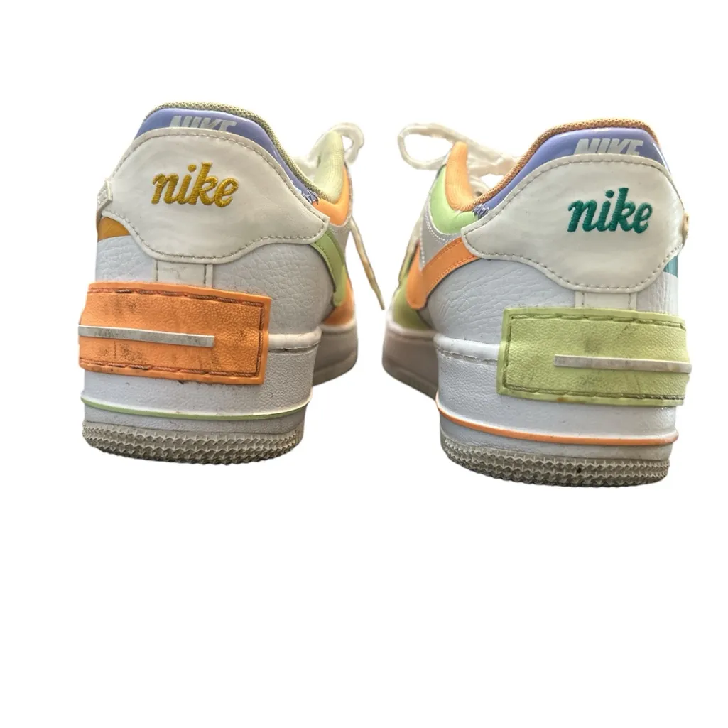 W Nike Air Force‎ 1 Shadow “White/Peach Cream” (US Women’s 10)- DX3718 100 - Image 3