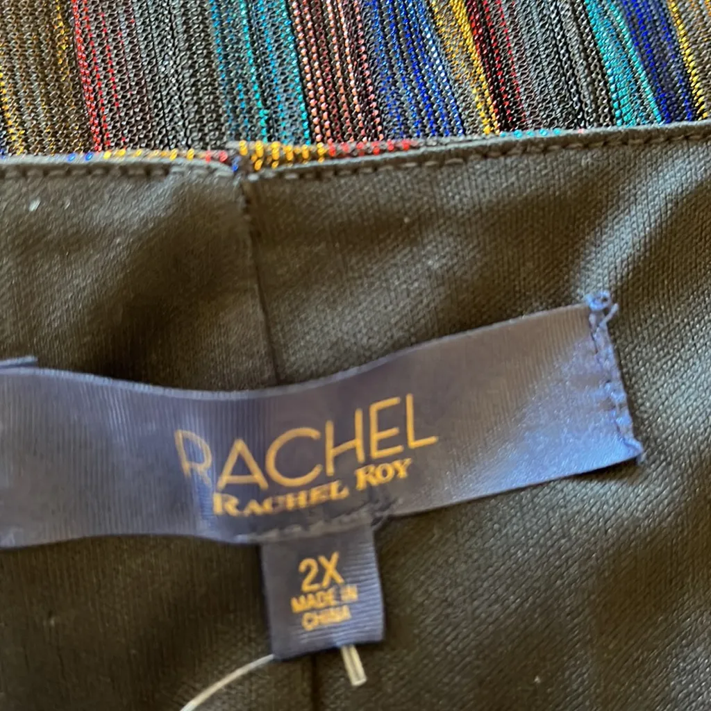 NWOT RACHEL Rachel Roy ERMA DRESS Sequins Metallic Thread Blue Size 2X - Image 10