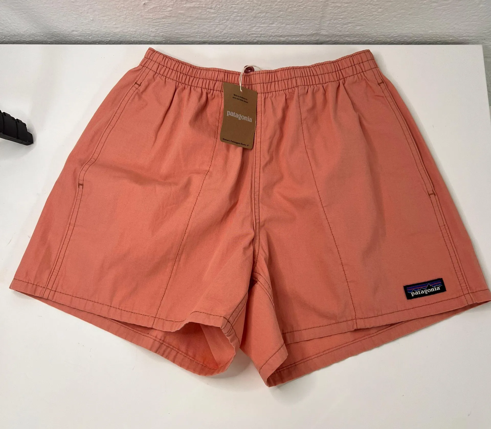 Patagonia Women's Funhoggers Shorts 4" - Sunfade Pink M - Image 2