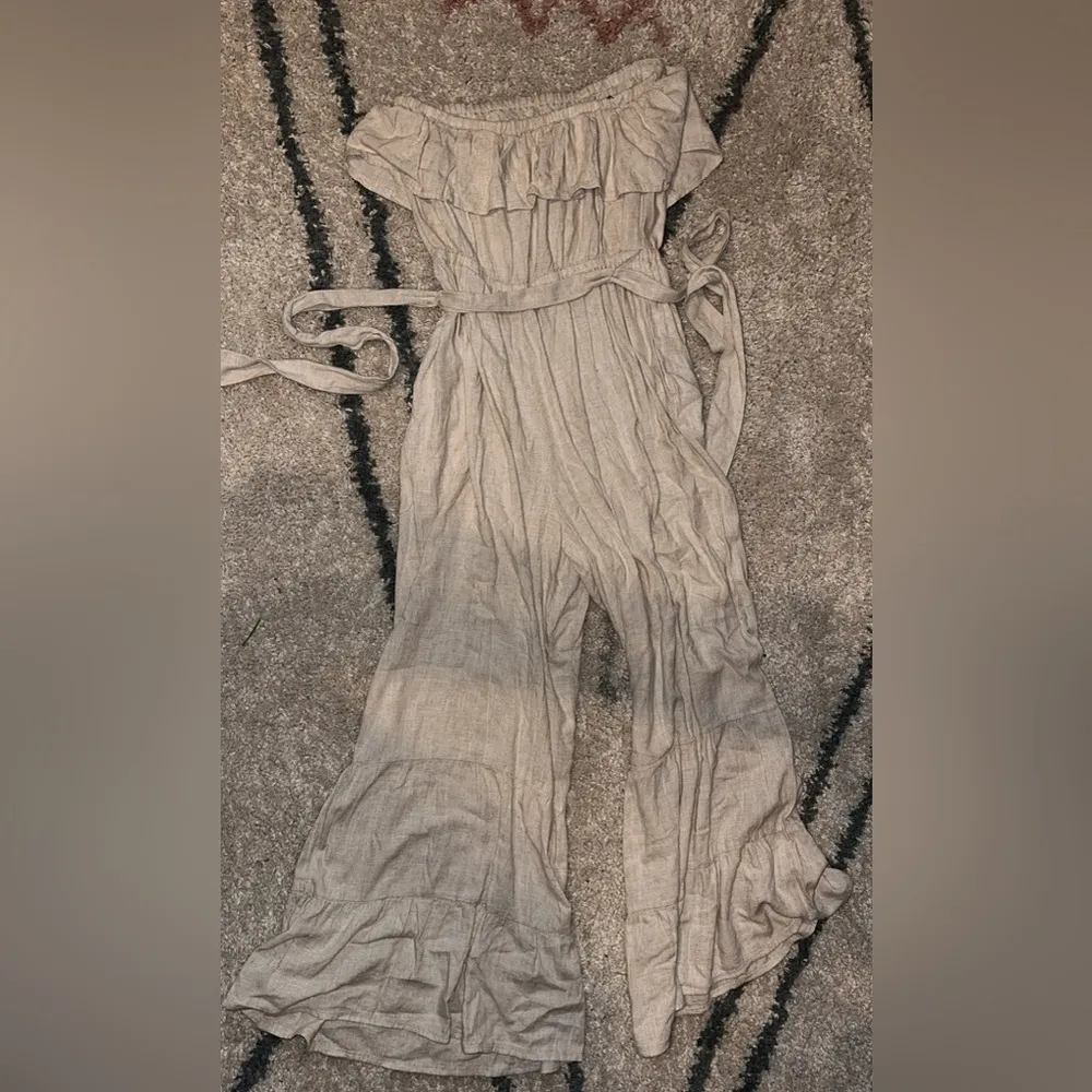 Women's Tan Jumpsuit Cato 14/16w - Image 3