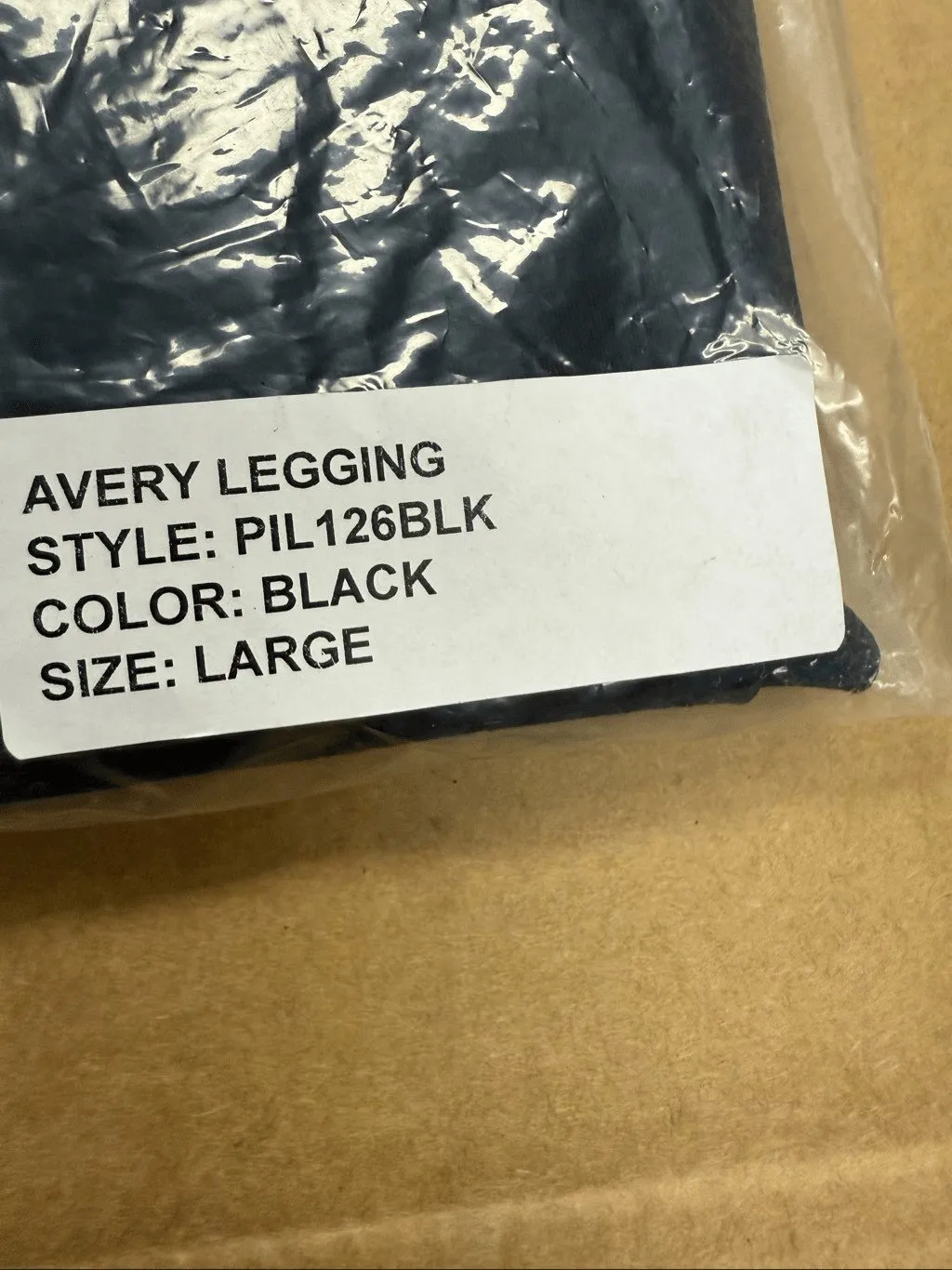 New Gigi C Avery High Waist Cutout Bonded Jersey Leggings L Black Size L - Image 7