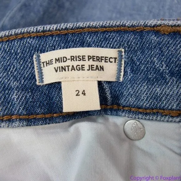 NEW Madewell The Mid-Rise Perfect‎ Vintage Jean in Enmore Wash, 24 - Image 17