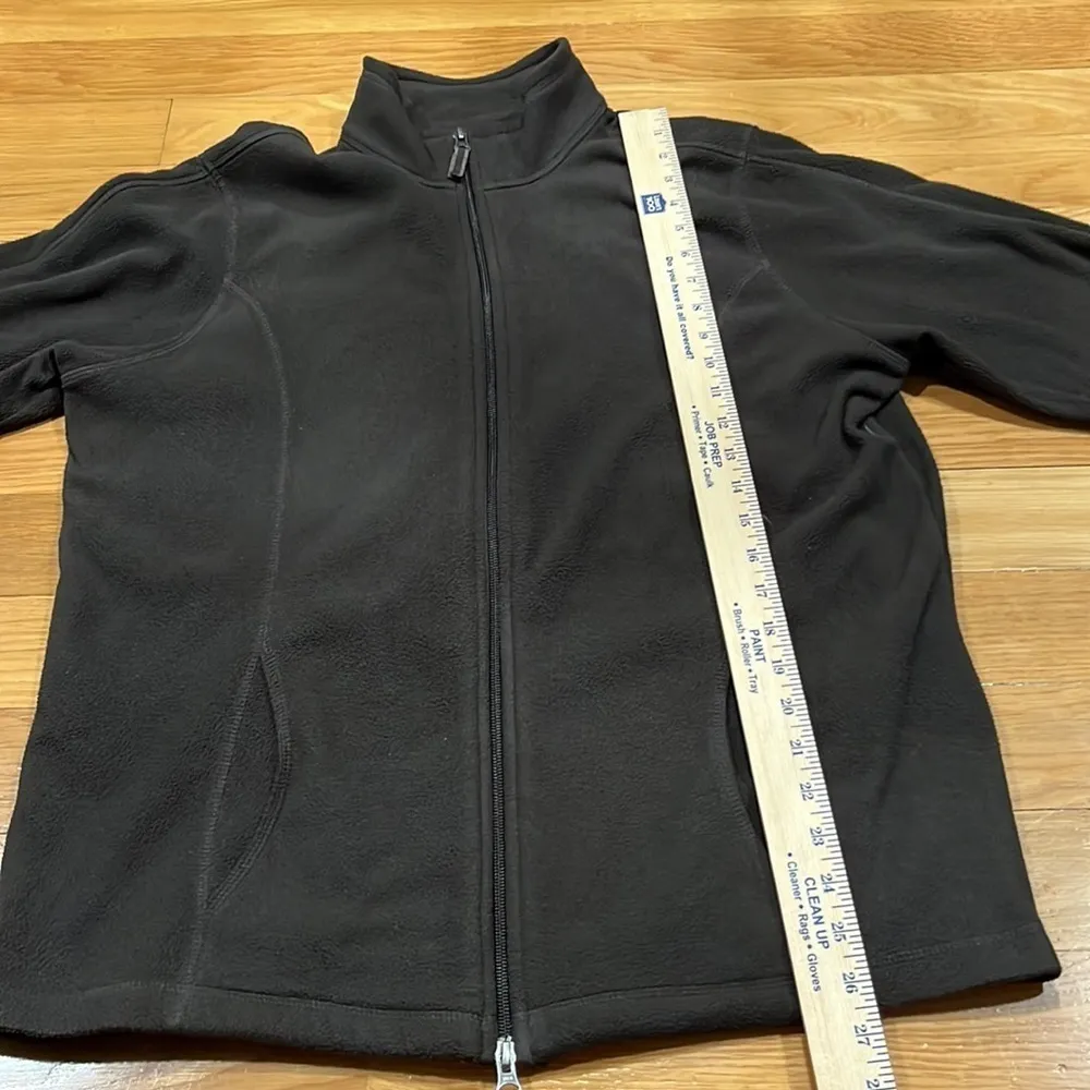 Lands' End LANDS’END womens brown zip up fleece size large . - Image 7