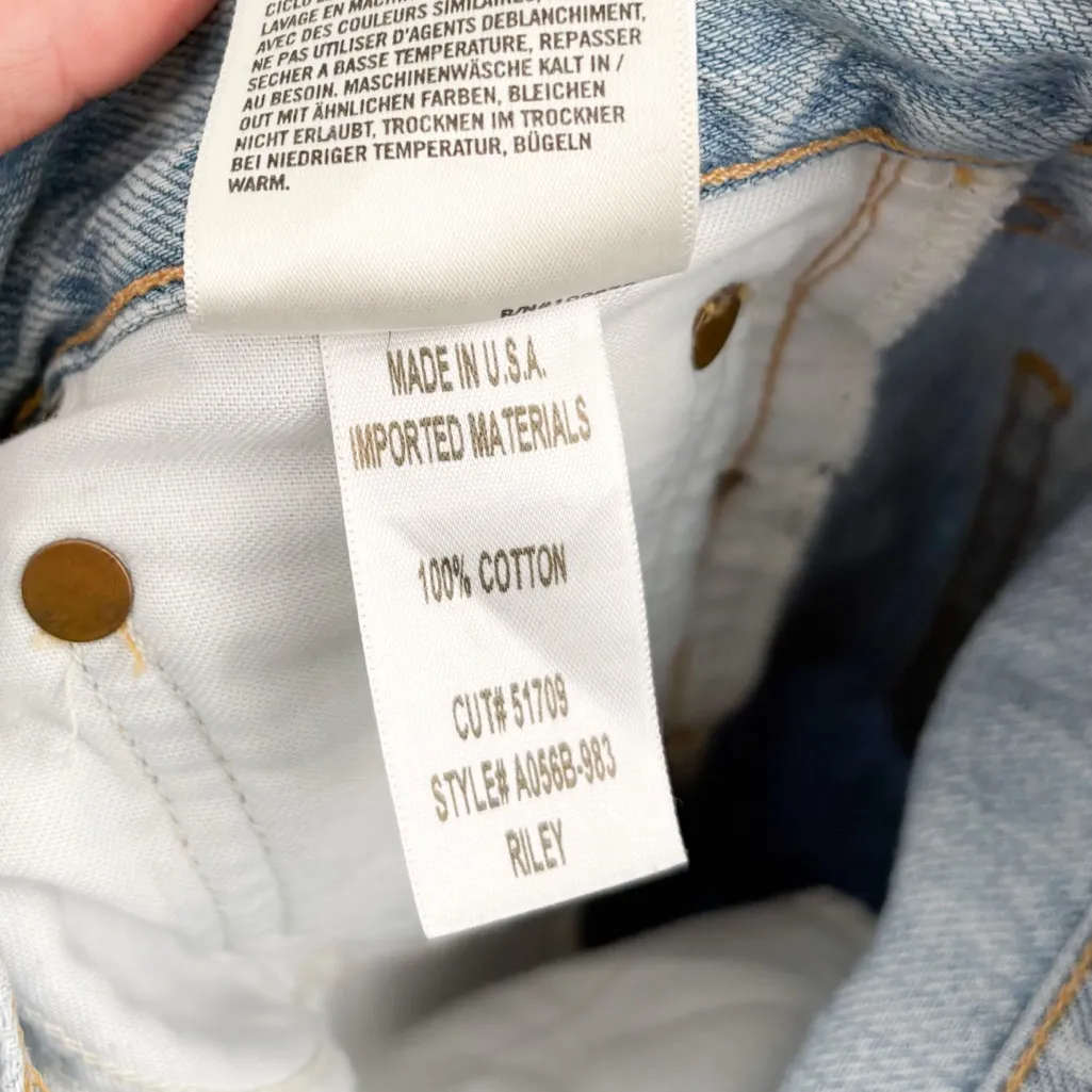 Agolde Riley High Rise Straight Crop Jeans Shatter 24 - Image 8