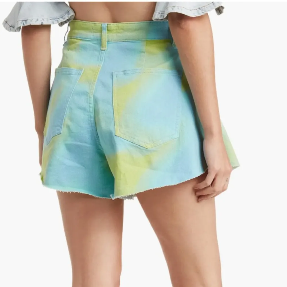 NWT  We Wore What Flare Bell Shorts Tie Dye - Image 2