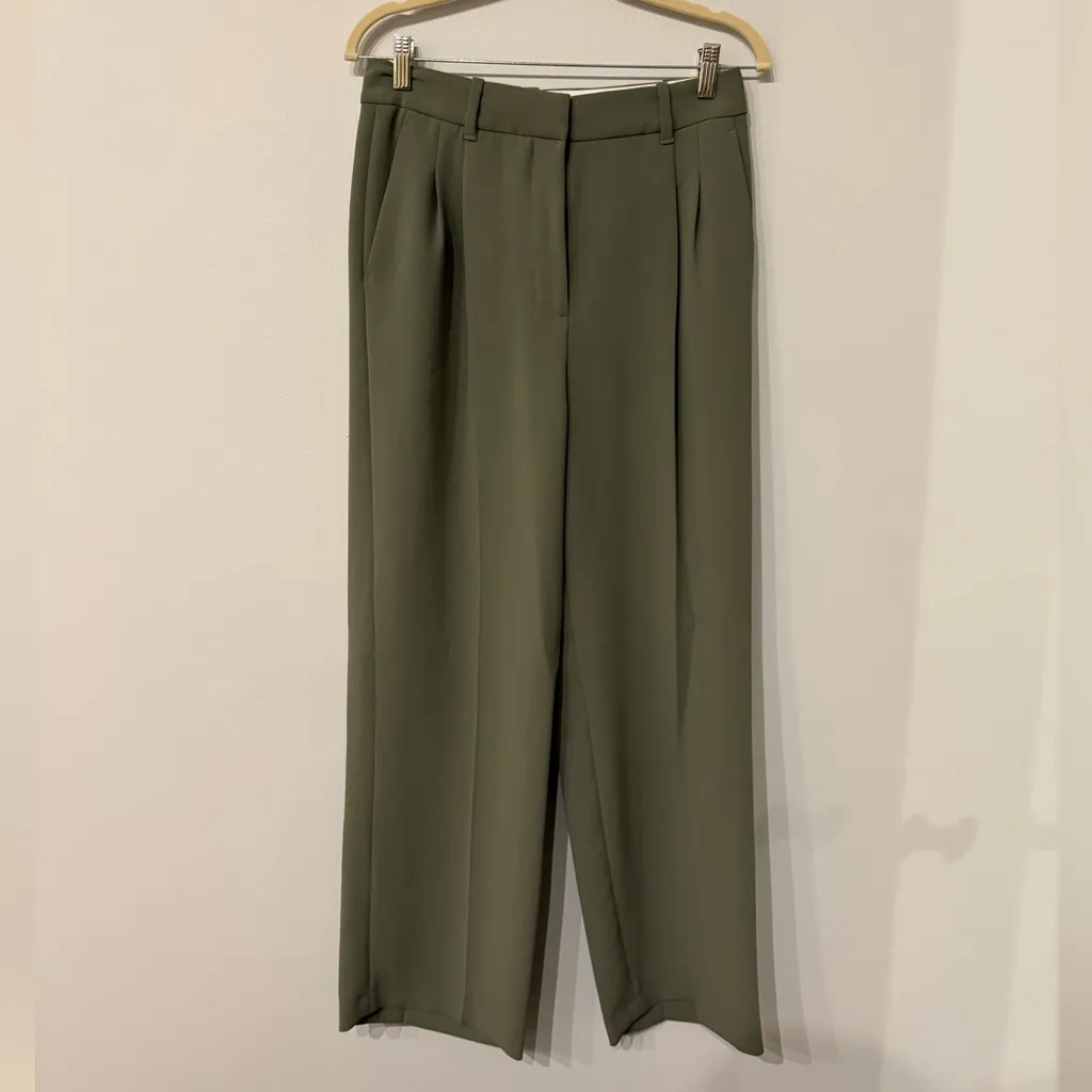 Aritzia Effortless Pants – Light Green Crepette - Image 5