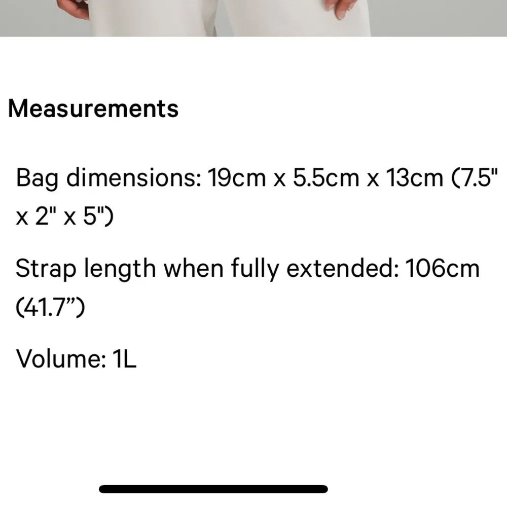 NWT Lululemon white everywhere belt bag 1L - Image 7