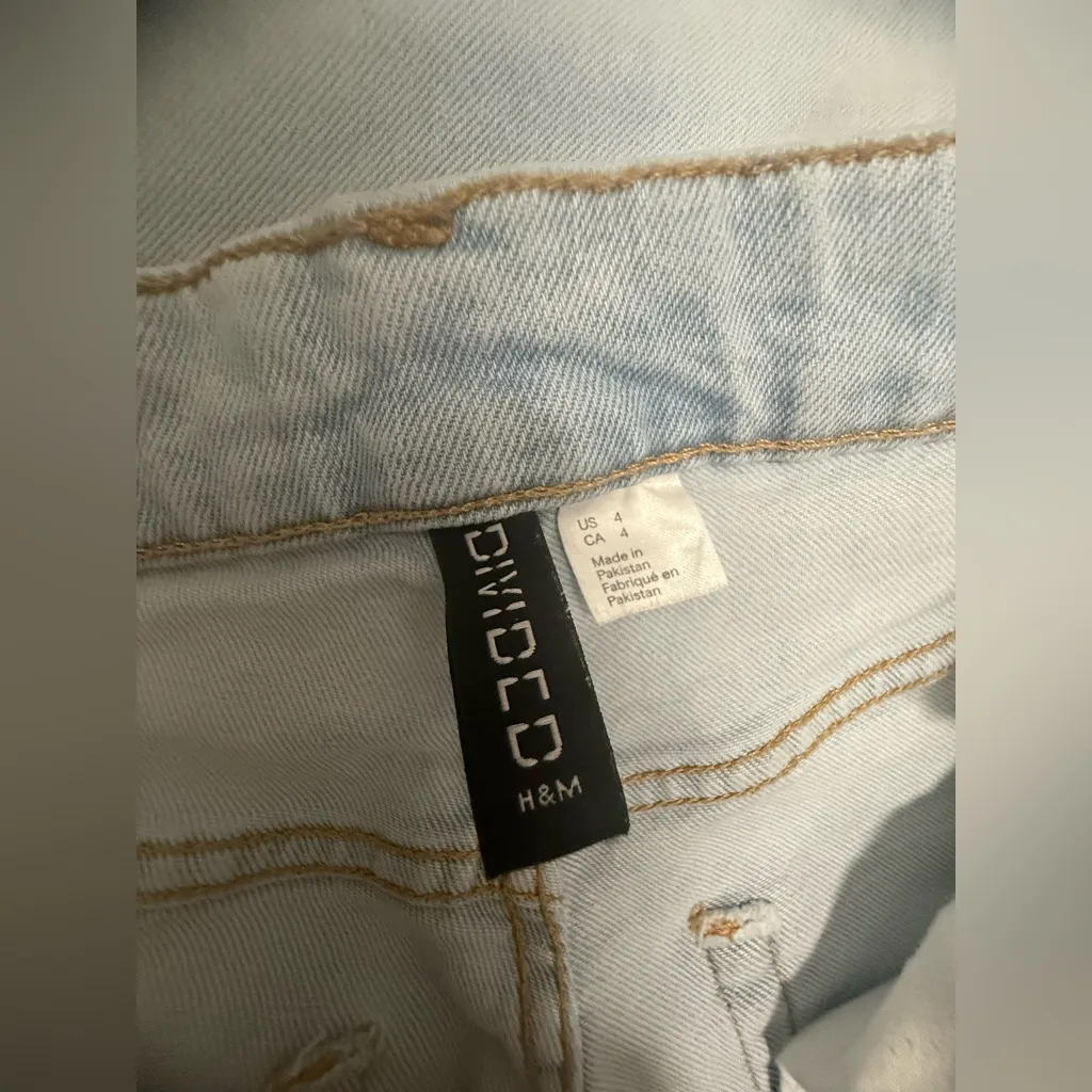 H&M Blue Ankle Cropped Jeans - Image 3