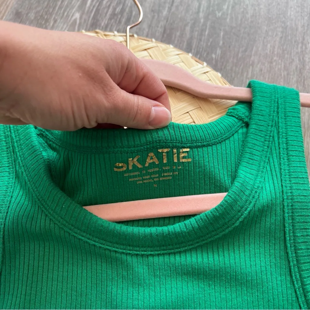 Skatie green‎ ribbed mini dress - Image 5