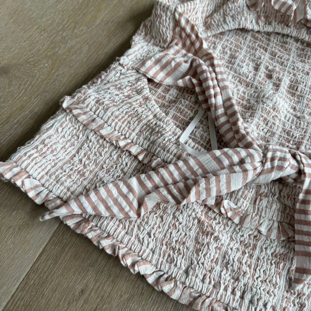 Anthropologie A+ Ruffle Smocked Blouse - Image 9