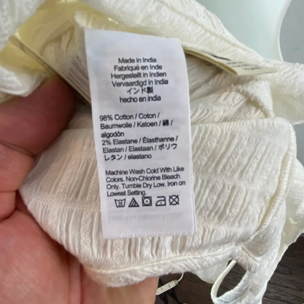 Madewell Women's $98 Textured Cover Up Jumpsuit Lighthouse Size S NE313 - Image 7