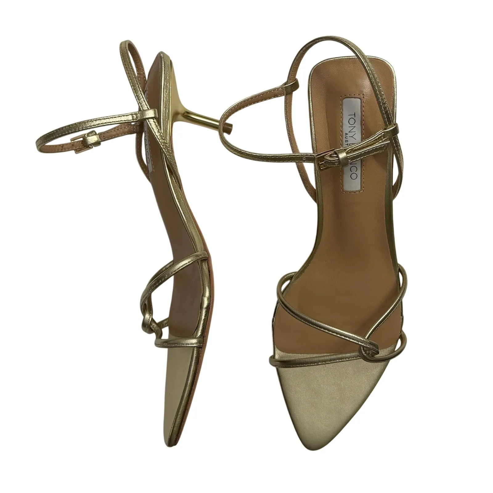 Tony Bianco Florida Sandal in Gold Metallic size 7 New in Box - Image 7