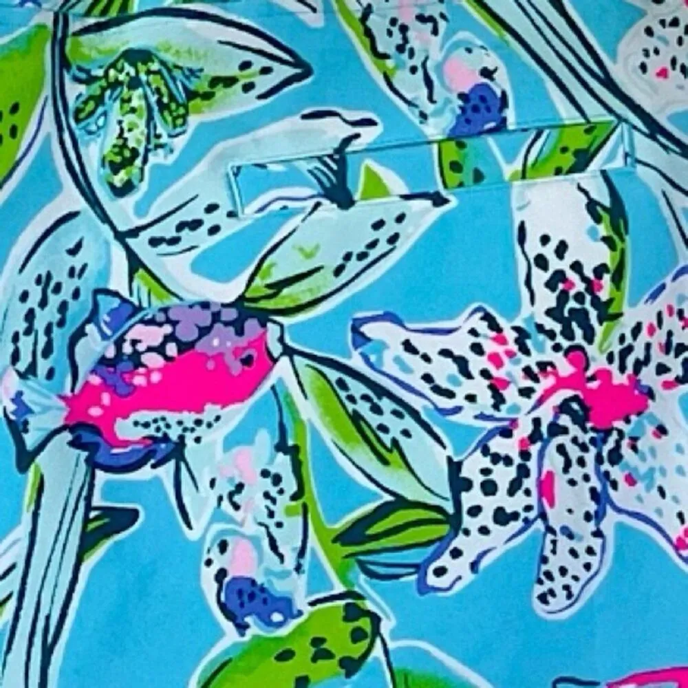 Lilly Pulitzer New Skorts Sway This Way Fairway Twill Bali Blue Women’s Size 00 - Image 12