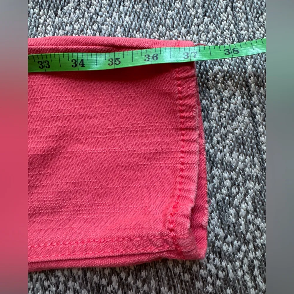 7 For All Mankind Skinny Jeans - Size 8 - Orange Coral, Stretchy, Comfortable - Image 8