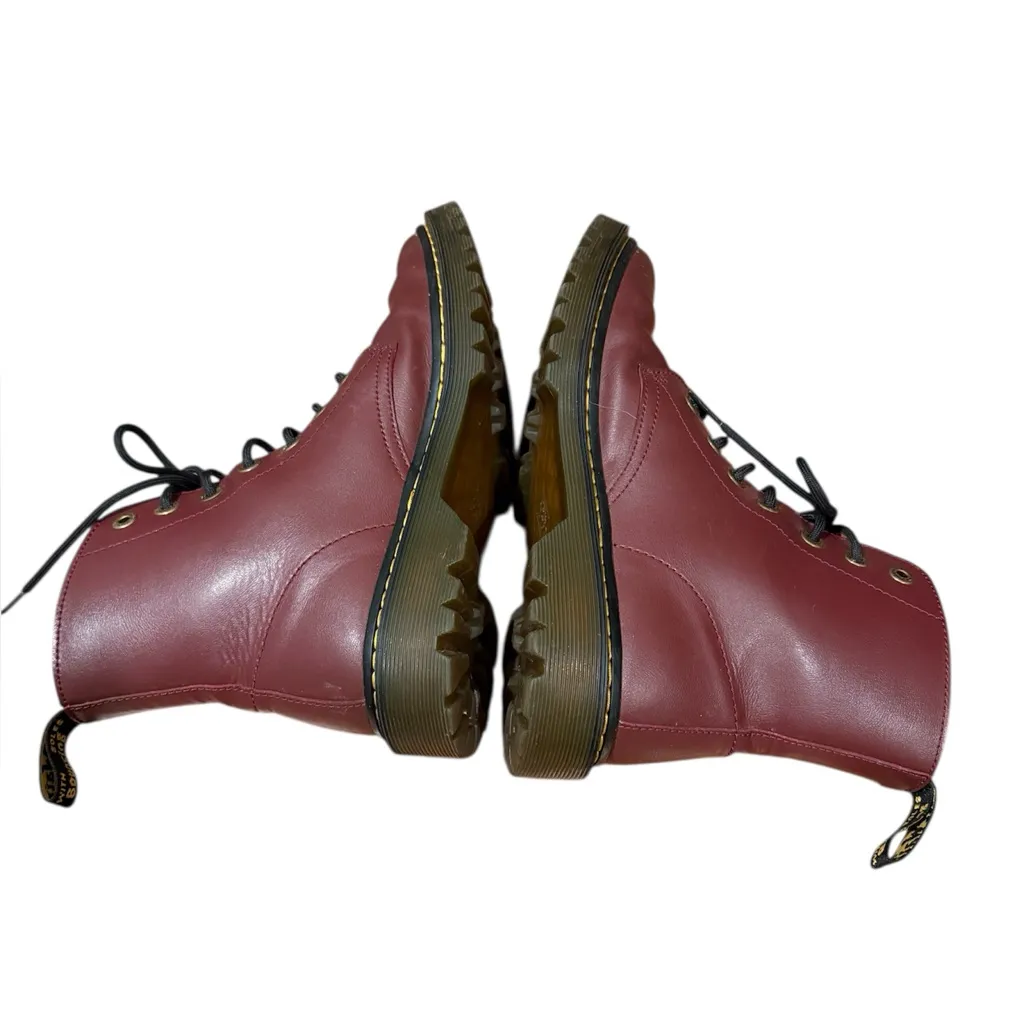 Dr. Martens Luana 1460 AirWair Red Leather Chunky Combat Boots EU 42 - Image 5