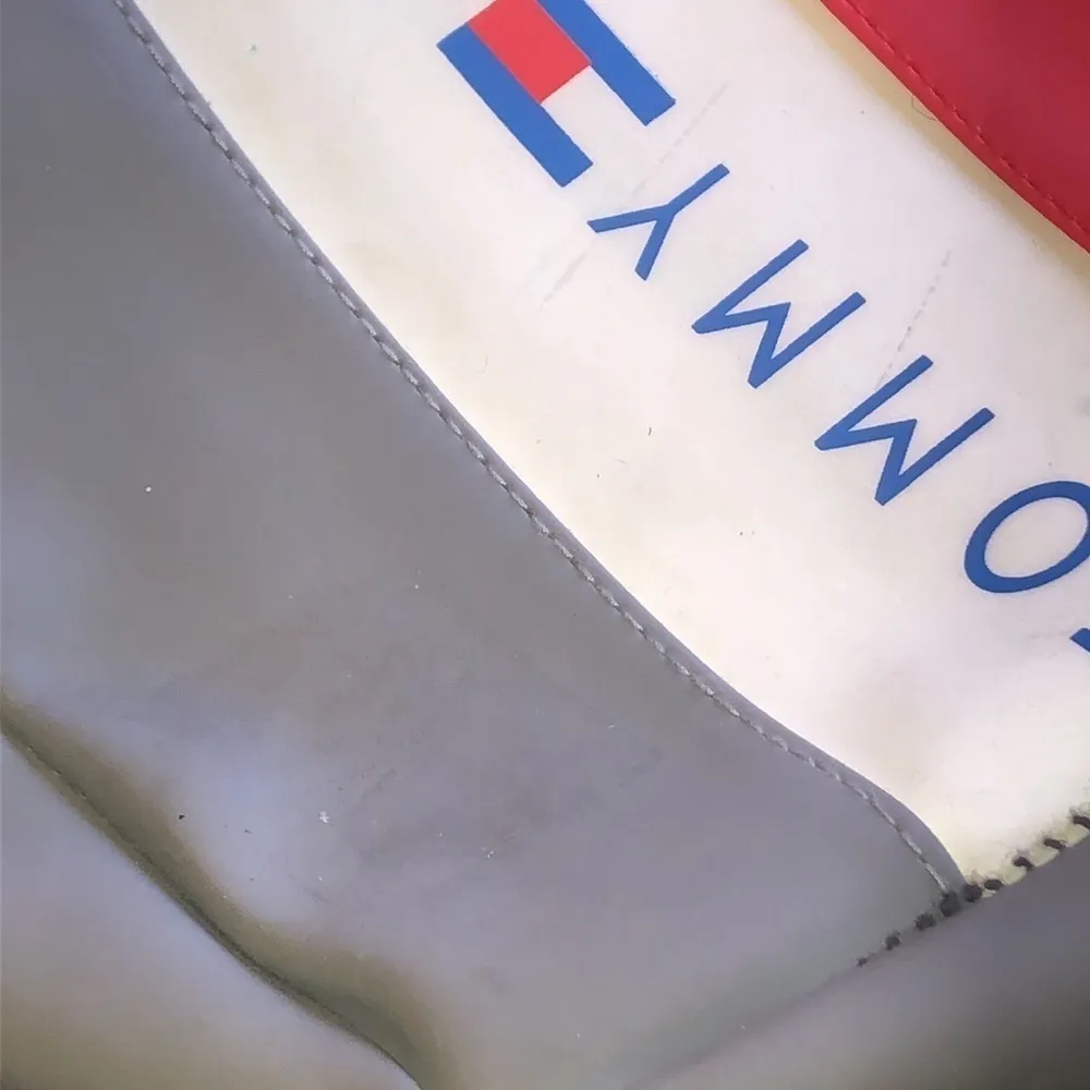 Tommy Hilfiger Y2K Blue White Red Nylon Crossbody Purse Carrying Bag - Image 2