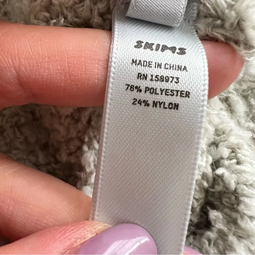 Skims Cozy Knit Unisex Shorts in Aqua Size 2X / 3X NWT - Image 6