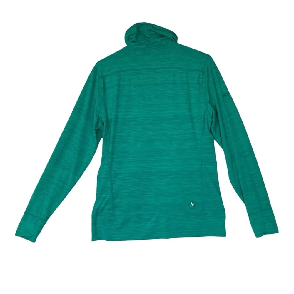 marmot women's large green full zip lightweight jacket sweatshirt athletic out - Image 3
