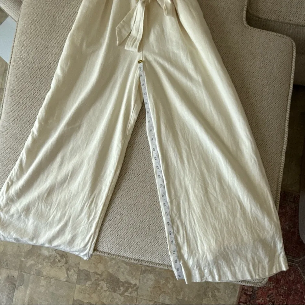 Loft Womens Ivory/Cream Sleeveless Belted Jumpsuit Size 10 NWT $89.99 - Image 11