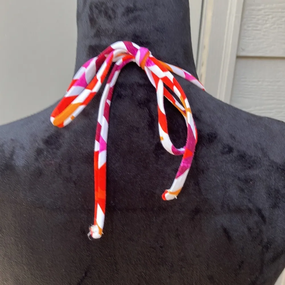 Trina Turk printed halter style bikini top size 8 - Image 7