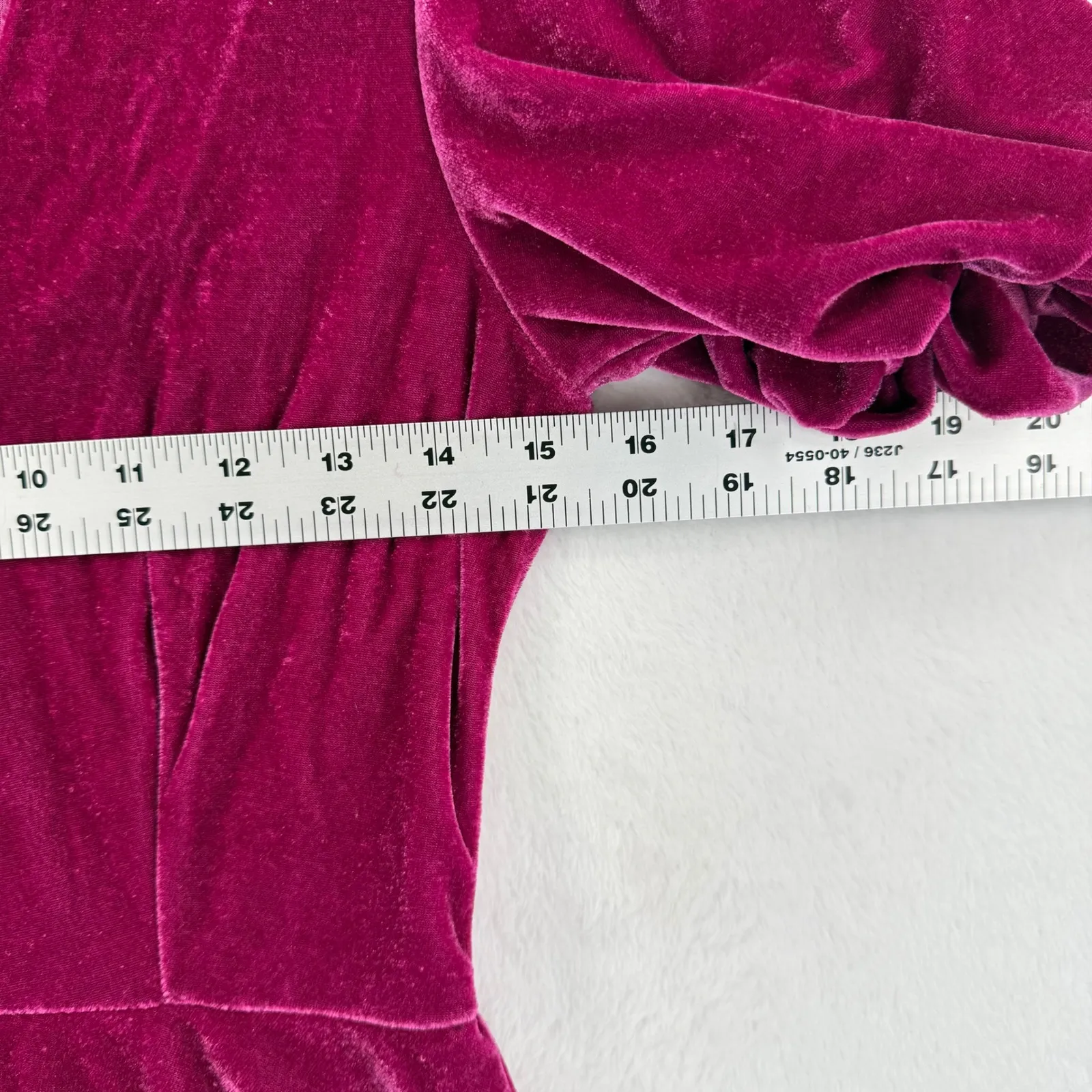 Fanco Velvet Dress Women's Small Purple Short Sleeve‎ Party Mini - Image 2