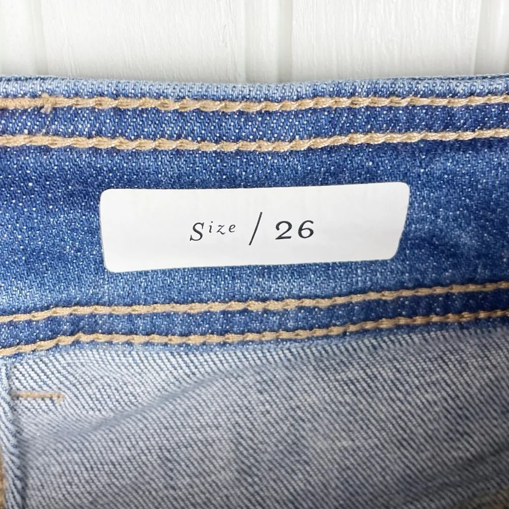 Anthropologie Pilcro Ultra High-Rise Seamed Straight Jeans Stretch Denim Size 26 - Image 10