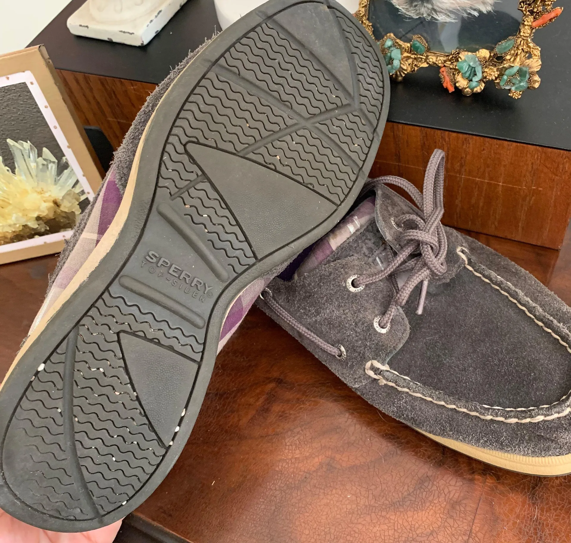 Dark Grey Purple  Top-Siders - Image 2
