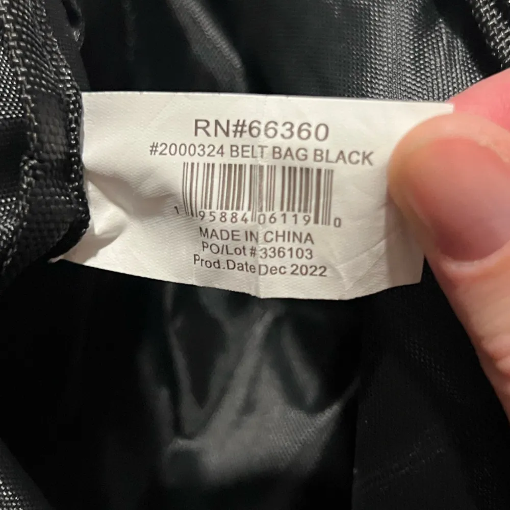 Gay Pride Rainbow Flag LGBTQ Waist Bag Adjustable Large Lightweight Fanny Pack Black - Image 6