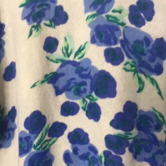 Vtg grannycore lambswool blend flower pullover cozy cute sweater Small - Image 8