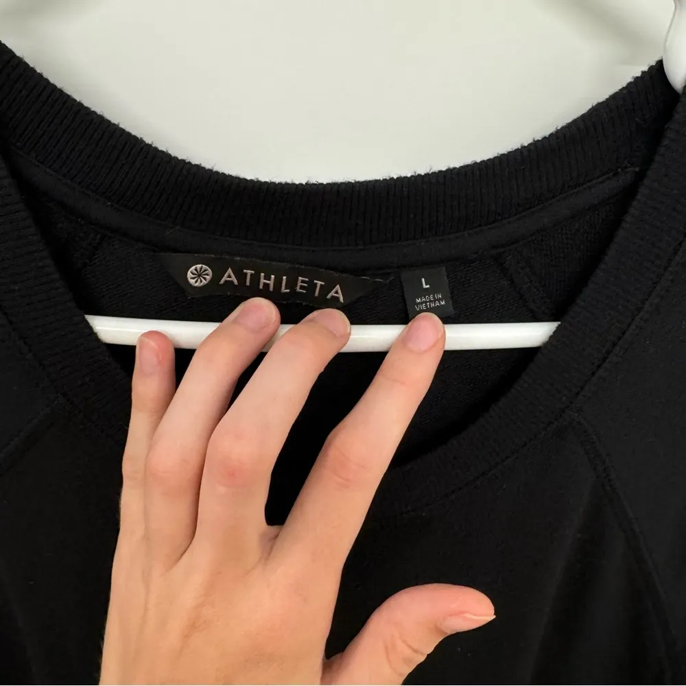 Athleta Black Long Sleeve Shirt Dress - Image 2
