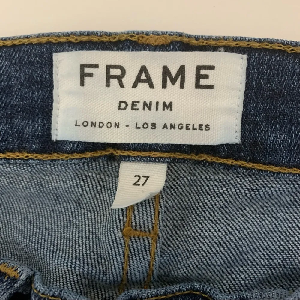 Frame Le Skinny De Jeanne Distressed Seville Wash Jeans Size 27 - Image 2