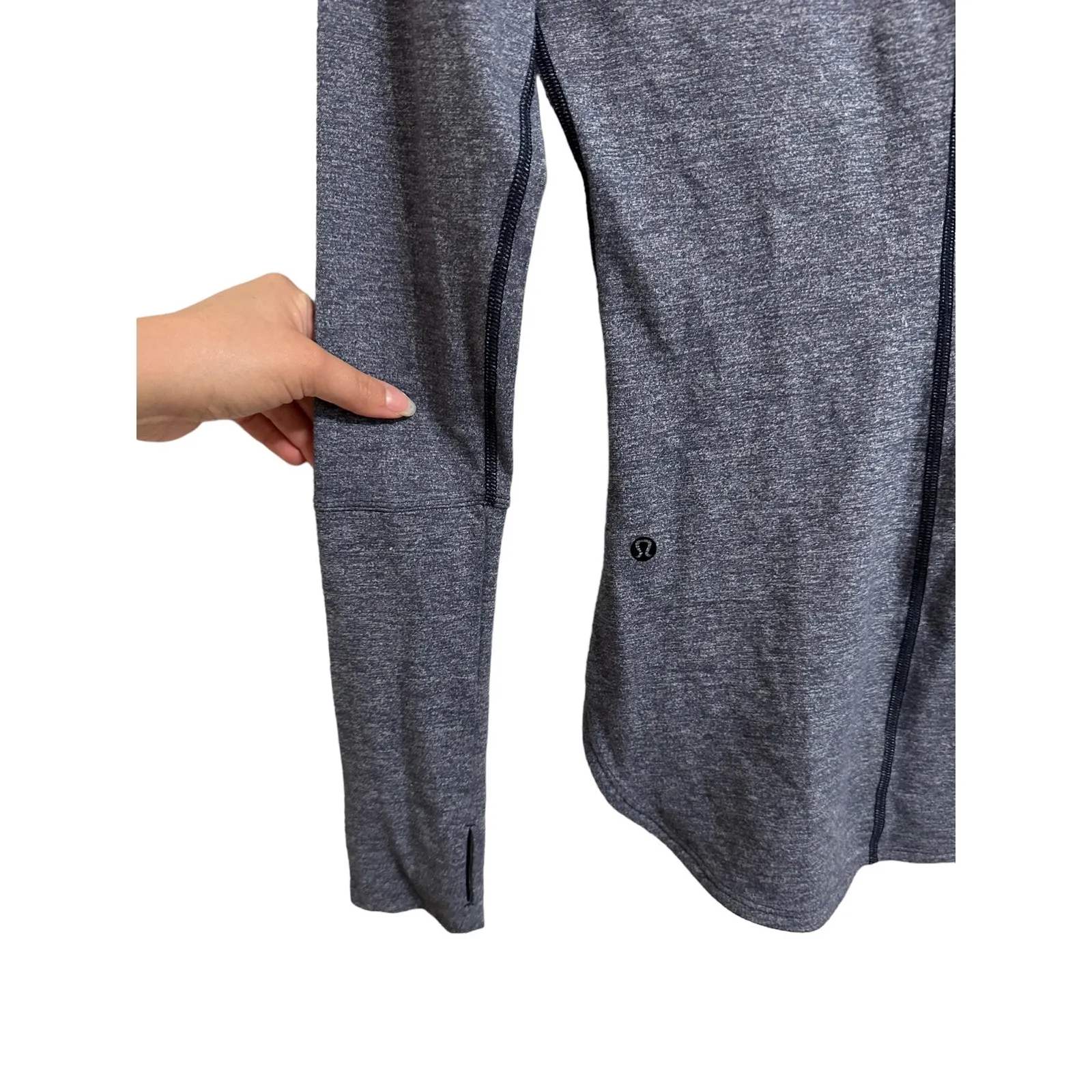 Lululemon Awesoma Henley‎ heathered blue size 4 - Image 5