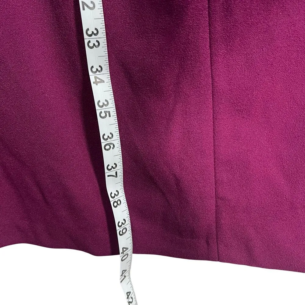 Maggy London Women's Long Sleeve Tuxedo Dress Wear to Work Size 16W NWOT Purple - Image 8