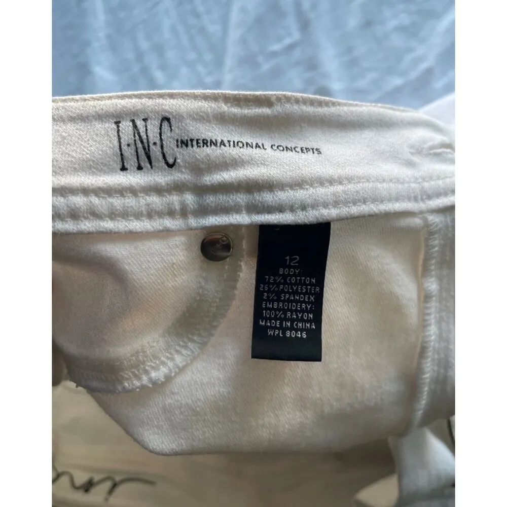 Vintage INC International Concepts Women's Embroidered Flare-leg Jeans Sz 12 - Image 12